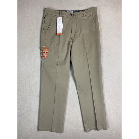 Dockers Pants Mens 32x30 Brown Workday Khaki Classic Fit Casual NWT